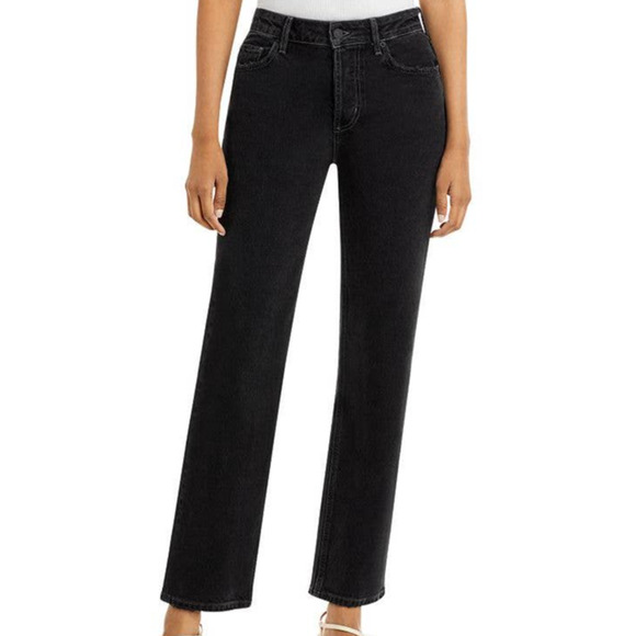 Rails NWT The Topanga High Waist Straight Leg Jeans in Tarmac Black Size 29 - Picture 1 of 12